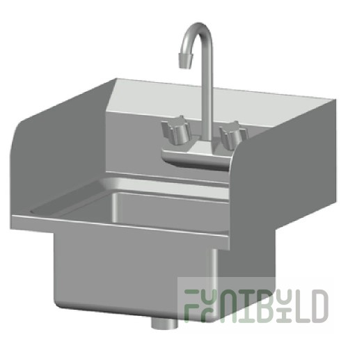 SPG International WMHS-1412 Universal Stainless Hand Sink Wall Mount 14