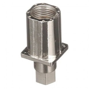 AllPoints A14-0221C 1 Inch Square Nickel-Plated Support Foot with Height Adjustment