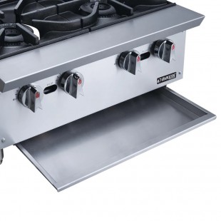 Dukers Appliance Co. USA Ltd. DCHPB48 48 Inch Gas Hotplate with 8 Burners 256000 BTU