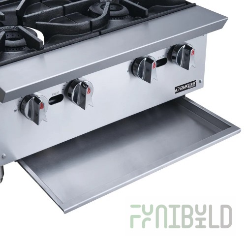 Dukers Appliance Co. USA Ltd. DCHPB48 48 Inch Gas Hotplate with 8 Burners 256000 BTU