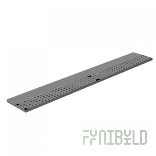 Advance Tabco DRKR-48 48 Inch Bar Drink Rail with Perforated Grates Stainless Steel