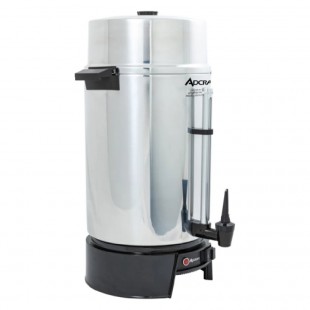 Admiral Craft CUA100 14 Inch Coffee Chafer Urn Electric Aluminum Silver 100 Cup Capacity