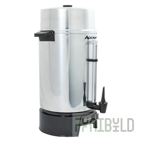 Admiral Craft CUA100 14 Inch Coffee Chafer Urn Electric Aluminum Silver 100 Cup Capacity