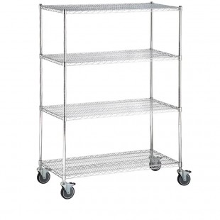 Eagle 1860C63-5 60 Inch 5-Tier Wire Shelving Unit with Chrome Finish