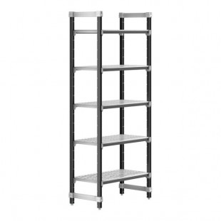 Cambro EXU183684V5480 36 Inch 5 Tier Stationary Starter Unit with Antimicrobial Protection