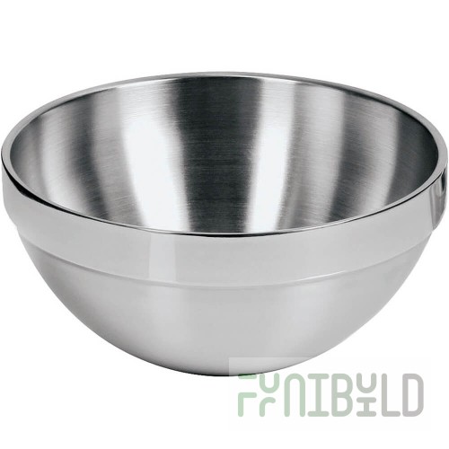 Vollrath 4658725 0.75 Quart Round Insulated Serving Bowl Stainless Steel Cobalt Blue