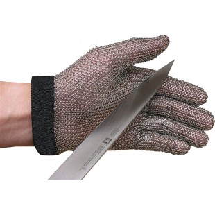 Carlisle MGA515L Large Ambidextrous Cut Protection Glove Antimicrobial Wrist Strap Stainless Steel Mesh