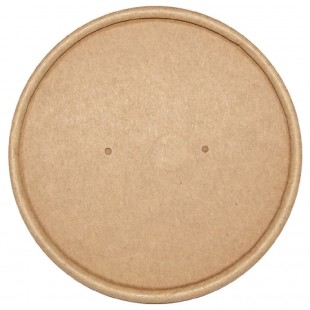 International Tableware TG-LID-16 Lid 500 Packs Vented Kraft Paper