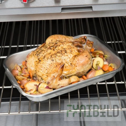 Vollrath 61230 14-7/8 Inch Roasting Pan Standard 22 Gauge Stainless Steel with NSF