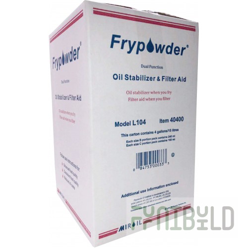 MirOil USA L104-404000 Dual Function Oil Stabilizer & Filter Aid Bulk Pack Large Carton