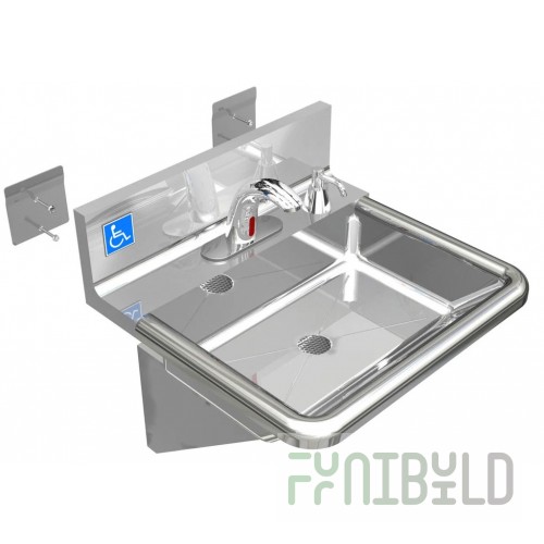 SPG International HS-ADA Universal Stainless ADA Compliant Hand Sink 16