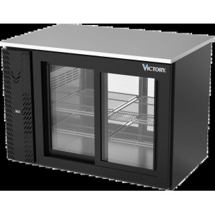 Victory VBB48HC-F-GS-PT-B Pass-Thru Back Bar Refrigerator Food Rated Two-section