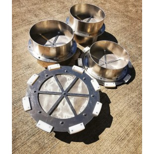 Wood Stone SG-SA-72 Width 72 Inch Spark Arrestor Filters with Solid Fuel