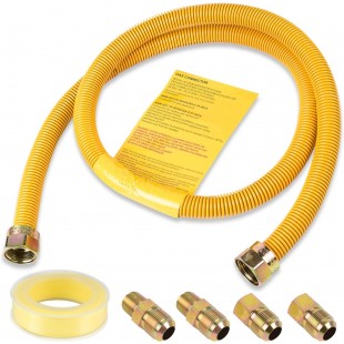 Ultrafryer Systems 24322@4 3/4 Inch Gas Flex Line Set of 4 with Restraining Device 255000 BTU