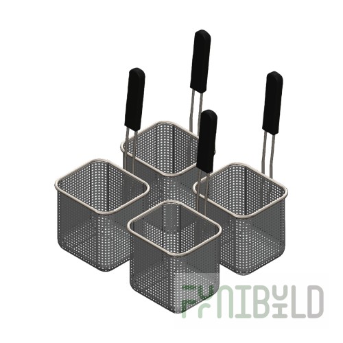 Firex CACP0010 Pasta Basket Set 4 Pieces for UCBT030 Stainless Steel