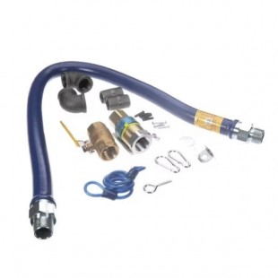 Dormont CAN16100NPFS48BX 1 Inch Diameter Gas Connector Hose 48 Inch Length Yellow Antimicrobial PVC
