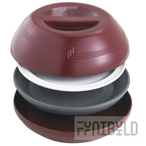 Cambro MDSL9487 Shoreline Collection Cranberry Thermal Pellet Underliner - 12/Case