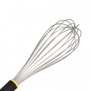 Matfer 111024 14 Inch Non-twist Spring Wire Piano Whisk Stainless Steel with Exoglass insulated handle