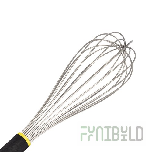 Matfer 111024 14 Inch Non-twist Spring Wire Piano Whisk Stainless Steel with Exoglass insulated handle