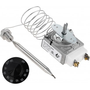 Thermostat for deep fryer, pizza oven, hot surface