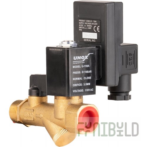UNOX UXGL-3448A 3/4 Inch Inside Diameter Gas Connector Kit with Quick Disconnect and Valve