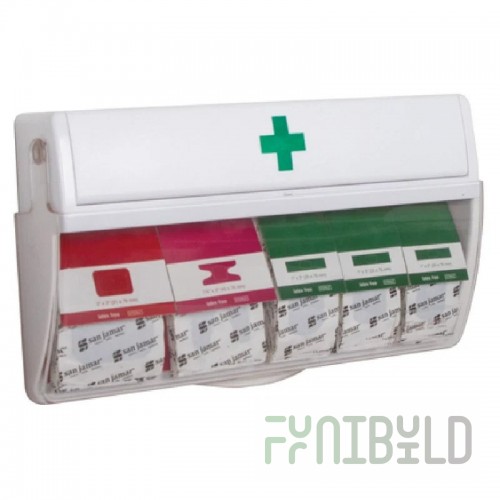 Carlisle MKBD100 Wall Mounted Bandage Dispenser with Blue Bandages