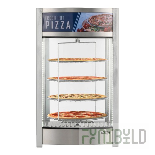 Koolmore KM-HPD4-18 23-3/5 Inch Heated Display Case Floor Model Stainless Steel with Humidity Control