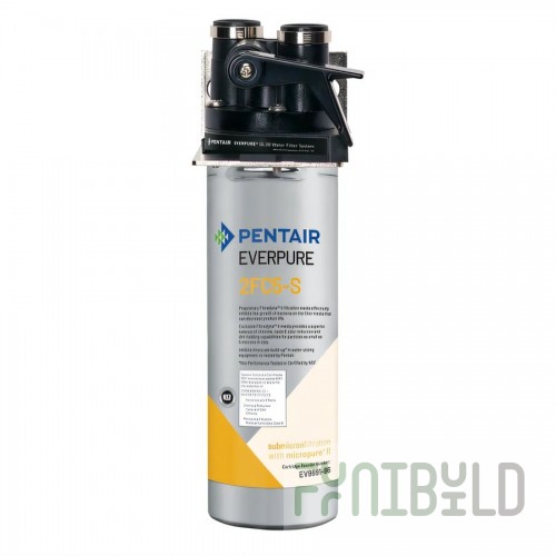 Everpure QL3B 2FC5-S 3.5 Inch Water Filtration System for Ice Machines Reduces Sediment and Chlorine