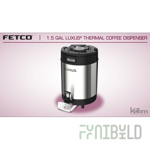 Fetco D452 1.5 Gallon Thermal Dispenser Freshness Timer Vacuum Insulated Stainless Steel
