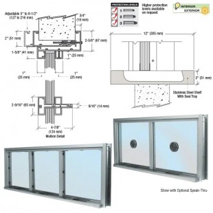 John Boos X-TOP-FRAME-48 Window Frame For Pass-Thru 48