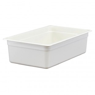 Cambro 16CW148 20.6 Quarts Polycarbonate Food Pan White Impact Resistant