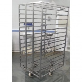 Rack trolley TS-RN-4.5 (collapsible stainless steel, in packaging)