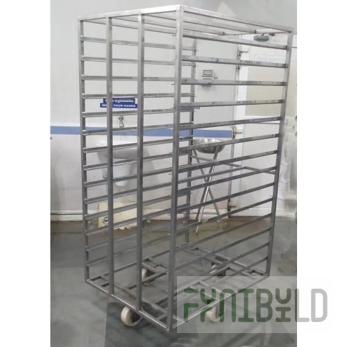 Rack trolley TS-RN-4.5 (collapsible stainless steel, in packaging)