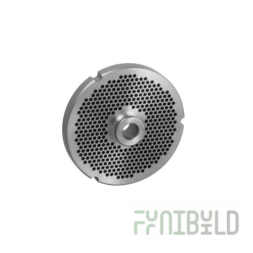 Alfa 32 018 HUB SS 4 Inch Chopper Plate 1/8 Inch Stainless Steel with Descriptors