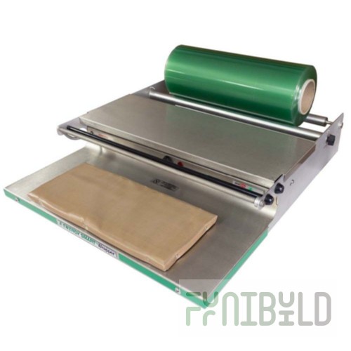 Alfa 104A 25 Inch Heat Seal Wrapper Floor Model with Stainless Steel and Aluminum