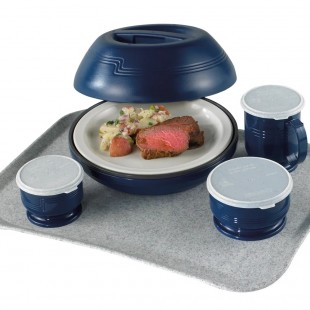 Cambro MDSL9497 Shoreline Collection Navy Thermal Pellet Underliner - 12/Case