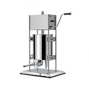 Omcan 18207 22 lbs Vertical Manual Sausage Stuffer Stainless Steel with Gear Drive