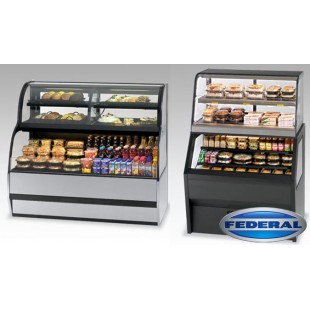 Federal Industries SQ4CDSS 48 Inch Refrigerated Display Case with Night Curtain Federal Industries SQ4CDSS 48 Inch Refrigerated Display Case with Night Curtain