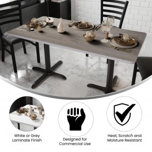 Forbes Industries REV-2496MXE####-TOP 24 Inch Laminate Rectangular Table Top with MAXX Edge
