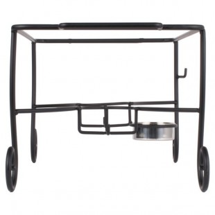 American Metalcraft CF1 24 Inch Ironworks Chafer Frame Curled Feet Black Wrought Iron