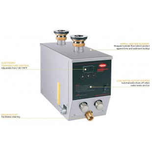 Hatco FR2-6_240/60/1 7.75 Inch Electric Bain Marie Heater Stainless Steel with Low Water Cut-Off