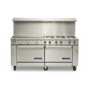 Imperial IR-4-G48T-E-CC_208/60/3 72 Inch Electric Restaurant Range with Griddle and Ovens Imperial IR-4-G48T-E-CC_208/60/3 72 Inch Electric Restaurant Range with Griddle and Ovens
