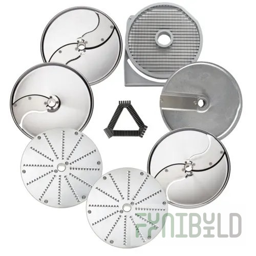 Eurodib 653869 Dito Sama Discs Dia. 205 Mm (5mm Slicer 4mm Grater 6mm Julienne/shredder)