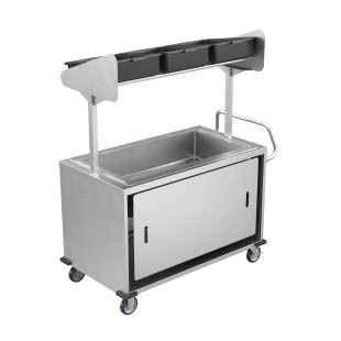 Winholt SS-BC-2748-INSULIB-TOS 28 Inch Grab and Go Vending Merchandiser Kiosk Stainless Steel