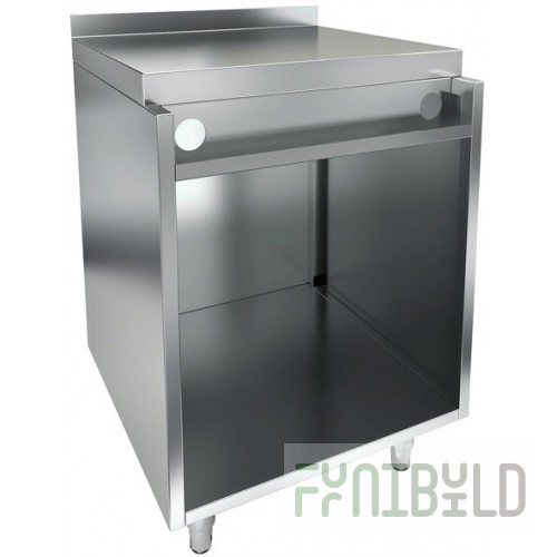Wall-mounted open table Hicold NBMSO-7/7BP ​​(700x700x850mm, with side)