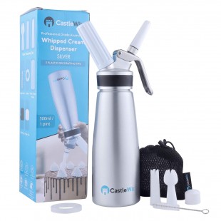 Royal Industries WHC 21 1 Liter Whipped Cream Dispenser Plastic Head Aluminum
