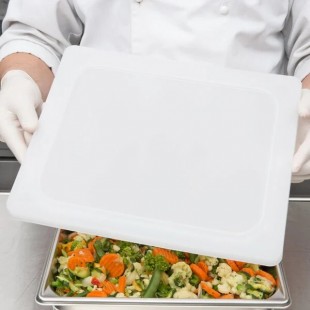 Vollrath 52431 10 Inch Super Pan V Flexible Lid 1/2 Size Polyethylene White