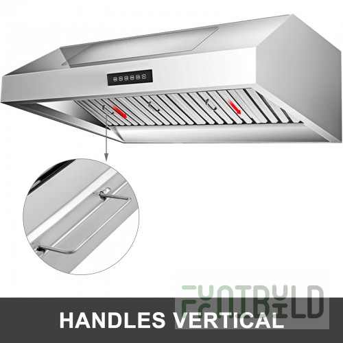 Optional 20 Inch Stainless Steel Exhaust Hood Filter with Built-in Handles, Kowne RS2020
