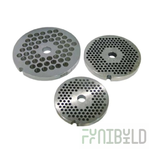 Omcan 11248 #22 1/4 Inch Hubless Plate Meat Chopper Carbon Steel