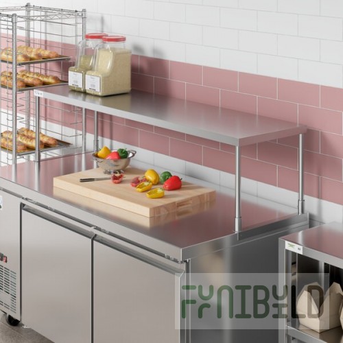 SPG International TSS-18-16 Universal Stainless Single Overshelf 16